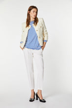 Load image into Gallery viewer, CROPPED CREW-NECK JACKET IN METALLIC BOUCLE
