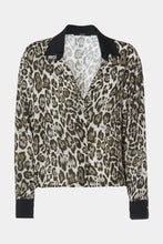 Load image into Gallery viewer, ANIMAL PRINT SHIRT WITH GOLD BUTTONS
