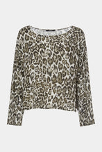Load image into Gallery viewer, ANIMAL PRINT BOXY BLOUSE WITH GOLD BUTTONS
