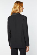 Load image into Gallery viewer, DOUBLE-BREASTED BLAZER IN VISCOSE CREPE WITH ENVERS SATIN DETAILS
