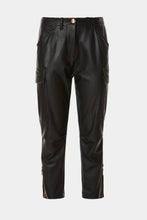 Load image into Gallery viewer, CARGO PANTS IN FAUX LEATHER
