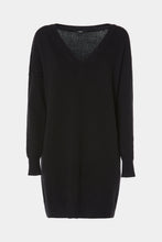 Load image into Gallery viewer, CHUNKY KNIT DRESS WITH DEEP V NECK
