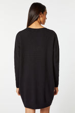 Load image into Gallery viewer, CHUNKY KNIT DRESS WITH DEEP V NECK
