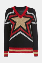 Load image into Gallery viewer, CHUNKY KNIT SWEATER WITH STAR PATTERN
