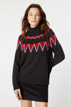 Load image into Gallery viewer, CHUNKY KNIT JACQUARD TURTLENECK SWEATER
