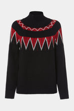 Load image into Gallery viewer, CHUNKY KNIT JACQUARD TURTLENECK SWEATER
