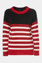 Load image into Gallery viewer, CHUNKY KNIT SWEATER WITH MULTICOLOURED STRIPE PATTERN
