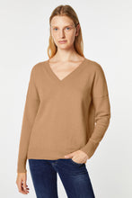 Load image into Gallery viewer, CHUNKY KNIT SWEATER WITH DEEP V NECK
