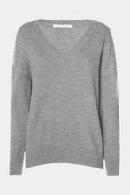 Load image into Gallery viewer, CHUNKY KNIT SWEATER WITH DEEP V NECK
