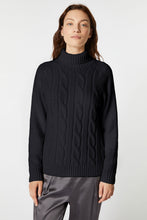Load image into Gallery viewer, CHUNKY CABLE-KNIT TURTLENECK SWEATER
