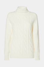 Load image into Gallery viewer, CHUNKY CABLE-KNIT TURTLENECK SWEATER
