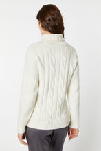 Load image into Gallery viewer, CHUNKY CABLE-KNIT TURTLENECK SWEATER
