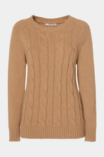 Load image into Gallery viewer, CHUNKY CABLE-KNIT ROUND-NECK SWEATER

