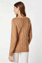 Load image into Gallery viewer, CHUNKY CABLE-KNIT ROUND-NECK SWEATER
