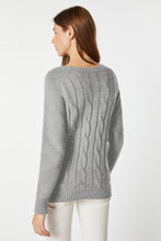 Load image into Gallery viewer, CHUNKY CABLE-KNIT ROUND-NECK SWEATER
