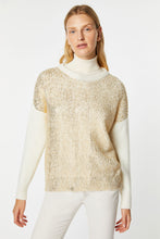 Load image into Gallery viewer, CHUNKY KNIT SWEATER WITH METALLIC COATING
