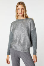 Load image into Gallery viewer, CHUNKY KNIT SWEATER WITH METALLIC COATING
