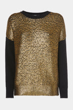 Load image into Gallery viewer, CHUNKY KNIT SWEATER WITH METALLIC COATING
