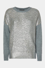 Load image into Gallery viewer, CHUNKY KNIT SWEATER WITH METALLIC COATING
