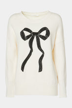 Load image into Gallery viewer, CHUNKY KNIT SWEATER WITH BOW PATTERN
