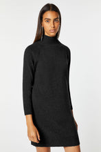 Load image into Gallery viewer, CHUNKY CASHMERE KNIT TURTLENECK DRESS
