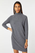 Load image into Gallery viewer, CHUNKY CASHMERE KNIT TURTLENECK DRESS
