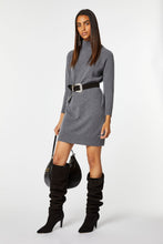 Load image into Gallery viewer, CHUNKY CASHMERE KNIT TURTLENECK DRESS
