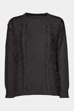 Load image into Gallery viewer, CHUNKY CASHMERE KNIT SWEATER WITH PLAITS, CUTOUTS AND FRINGES
