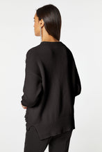Load image into Gallery viewer, CHUNKY CASHMERE KNIT SWEATER WITH PLAITS, CUTOUTS AND FRINGES
