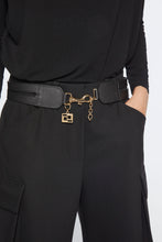 Load image into Gallery viewer, DOUBLE-BAND LEATHER BELT WITH SNAP HOOK

