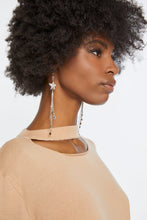 Load image into Gallery viewer, DROP EAR-RINGS WITH STAR PENDANTS
