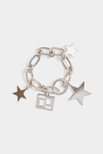Load image into Gallery viewer, CHUNKY LINK BRACELET WITH STAR CHARMS
