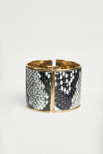 Load image into Gallery viewer, FAUX PYTHON CUFF BRACELET
