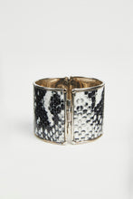 Load image into Gallery viewer, FAUX PYTHON CUFF BRACELET
