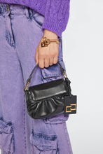 Load image into Gallery viewer, FAUX LEATHER SLOUCHY MINI BAG WITH RUCHING
