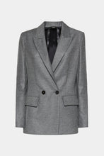 Load image into Gallery viewer, DOUBLE-BREASTED BLAZER LINED IN STRETCH FLANNEL

