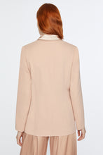 Load image into Gallery viewer, DOUBLE-BREASTED BLAZER IN VISCOSE CREPE WITH ENVERS SATIN DETAILS
