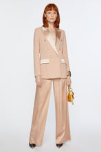 Load image into Gallery viewer, DOUBLE-BREASTED BLAZER IN VISCOSE CREPE WITH ENVERS SATIN DETAILS
