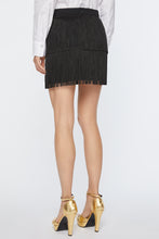 Load image into Gallery viewer, FRINGED MINISKIRT IN STRETCH VISCOSE CREPE
