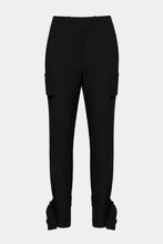 Load image into Gallery viewer, CARGO PANTS IN STRETCH VISCOSE CREPE WITH ANKLE STRAPS
