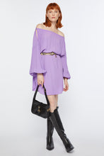 Load image into Gallery viewer, CRÊPE DE CHINE BOATNECK DRESS WITH CUT-OUT DETAILS
