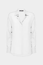 Load image into Gallery viewer, CRÊPE DE CHINE V-NECK LOOSE SHIRT
