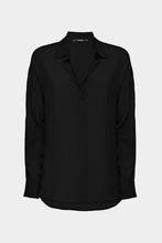 Load image into Gallery viewer, CRÊPE DE CHINE V-NECK LOOSE SHIRT
