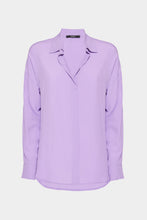 Load image into Gallery viewer, CRÊPE DE CHINE V-NECK LOOSE SHIRT
