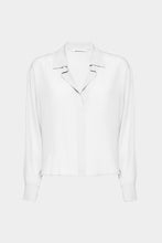 Load image into Gallery viewer, CRÊPE DE CHINE V-NECK BOXY SHIRT
