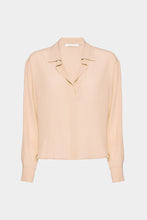 Load image into Gallery viewer, CRÊPE DE CHINE V-NECK BOXY SHIRT
