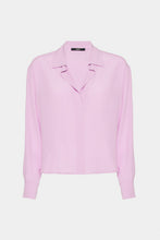 Load image into Gallery viewer, CRÊPE DE CHINE V-NECK BOXY SHIRT
