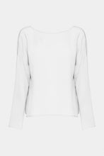 Load image into Gallery viewer, CRÊPE DE CHINE TOP WITH BACK V-NECK
