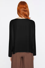 Load image into Gallery viewer, CRÊPE DE CHINE ROUND-NECK TOP
