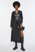 Load image into Gallery viewer, FAUX LEATHER TOP WITH UNPADDED SHOULDERS
